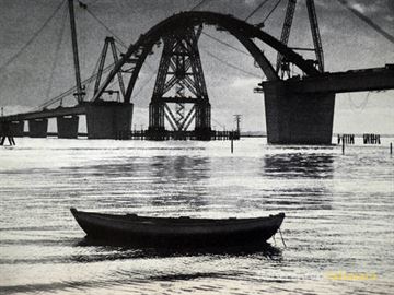 Sundbrücke im Bau
