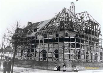 Rathaus im Bau um 1900 Rathaus im Bau um 1900