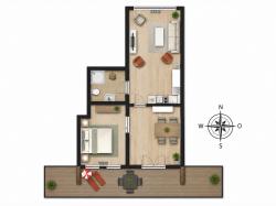 Am Rundsteg Whg. 07 - 1.OG 51m² - 2-4 Pers - Bild 6