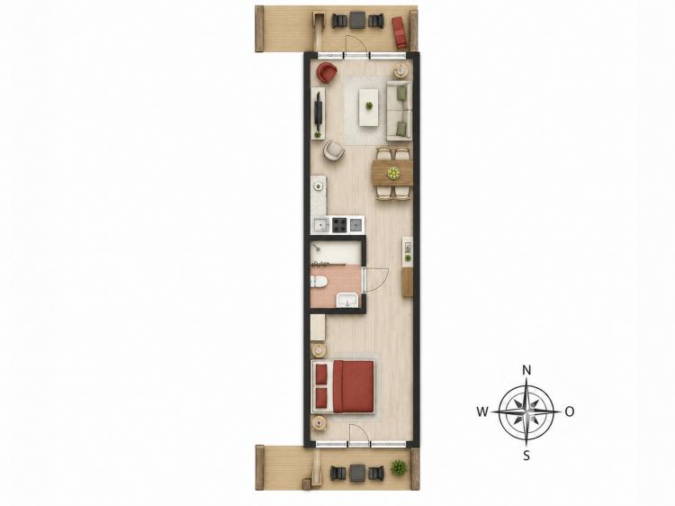 Am Rundsteg Whg. 05 - EG 42m² - 2 Pers Bild: 7 Am Rundsteg Whg. 05 - EG 42m² - 2 Pers Bild: 7